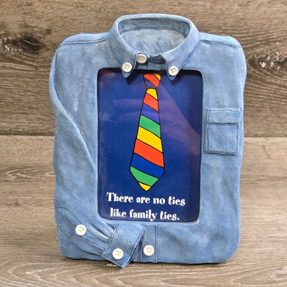 Papel Giftware Special Ties Family Denim Shirt Photo Frame Dad Gift‎